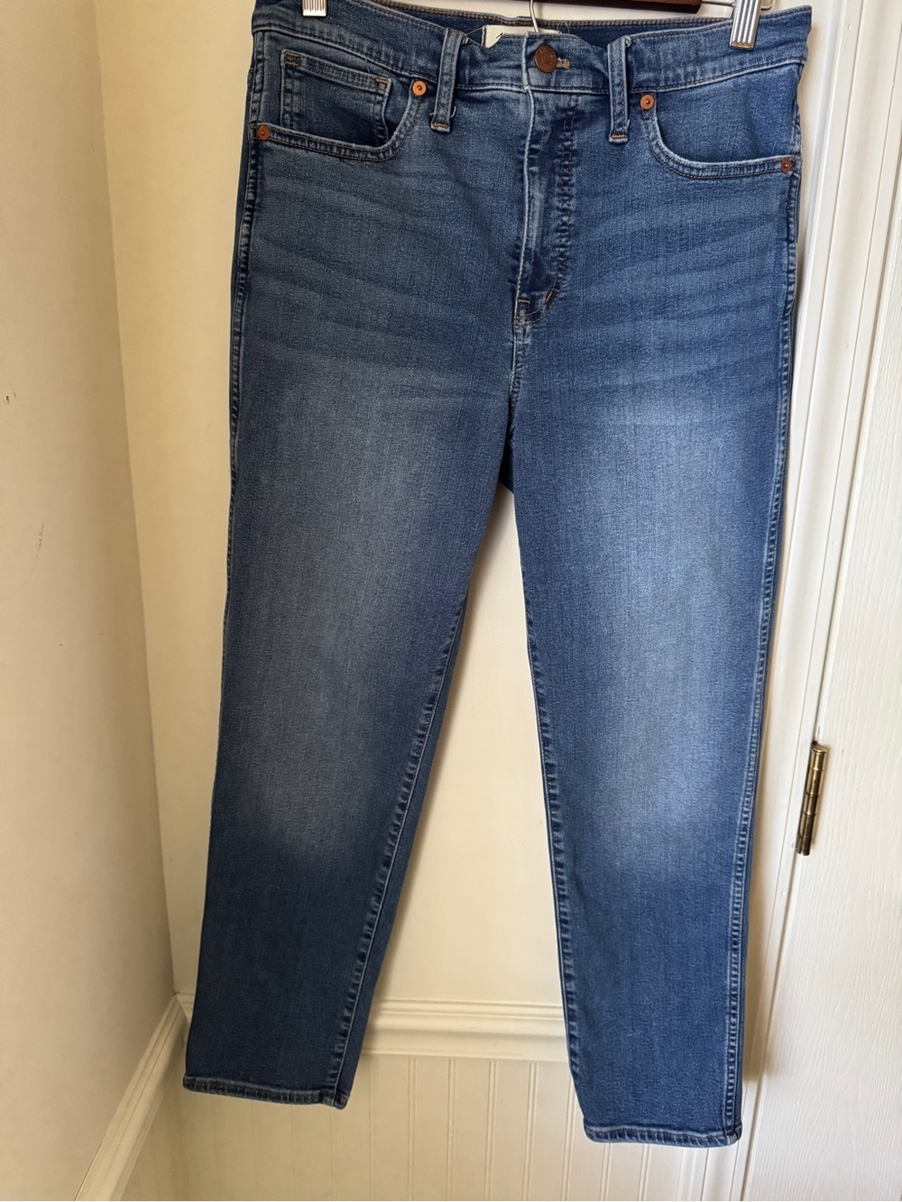 Madewell Stovepipe Jeans in Medium‎ Blue Wash Size 29